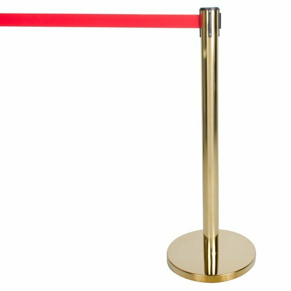 Aarco HSF1114C 11 1/8in x 14 1/8in Chrome Finish Horizontal Removable Steel Stanchion Sign Frame 116HSF1114C